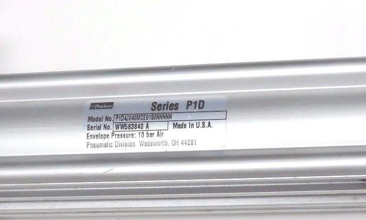 Used PARKER P1D4J040MCE0150NNNNN SER. P1D CYLINDER W/ MS-DET-174-A1 HEAD