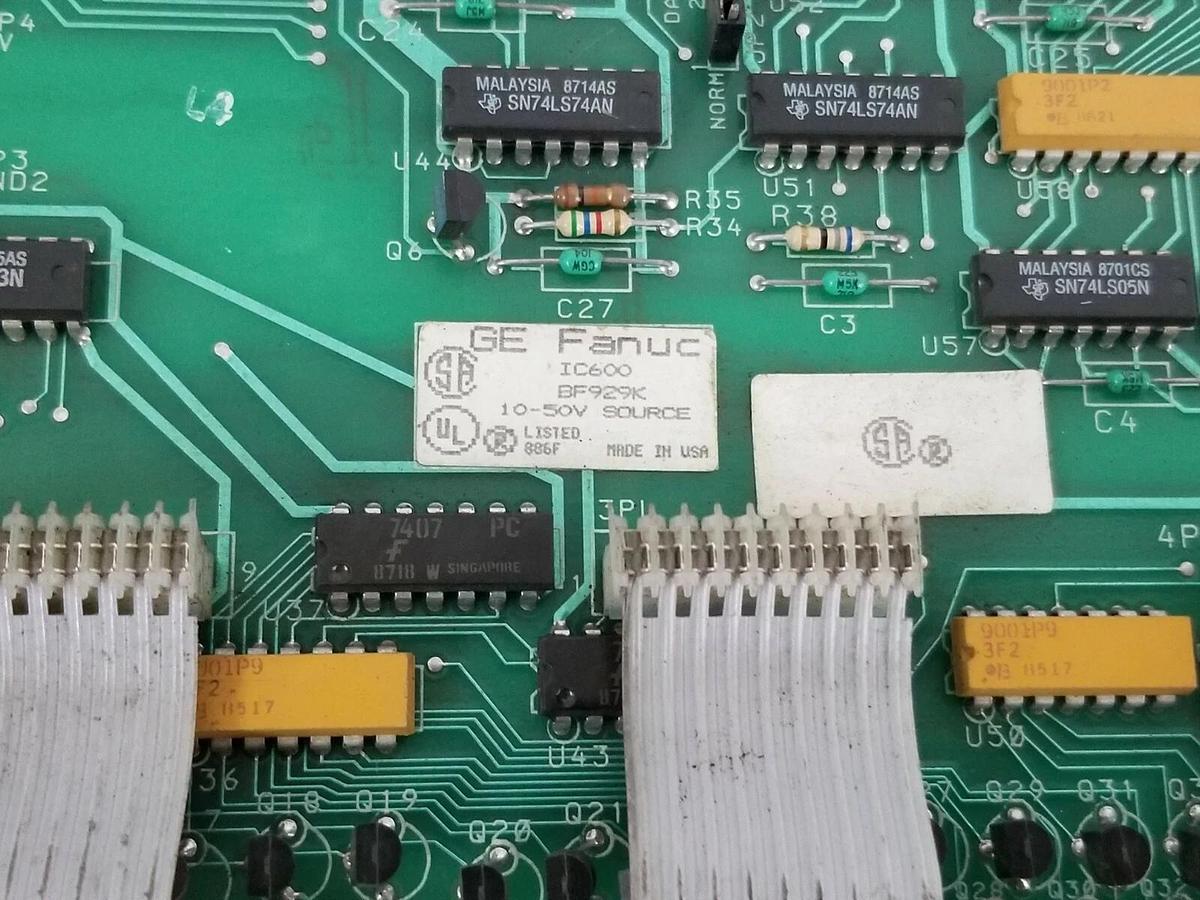 Used GE FANUC IC600BF929K OUTPUT MODULE 10-50V SOURCE, 44A717558-G01