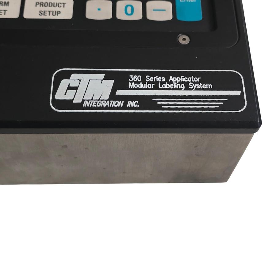 Used CTM Integration 360 Series Applicator Modular Labeling System Display Panel