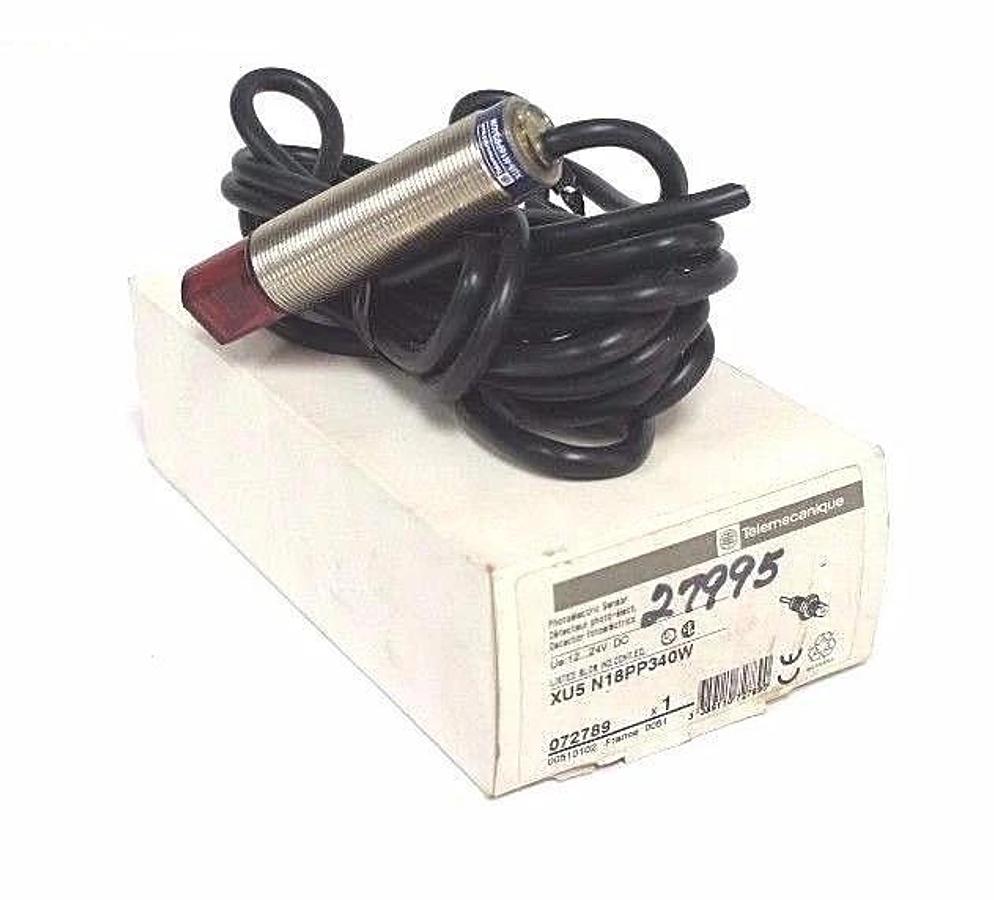 Used NIB TELEMECANIQUE XU5N18PP340W PHOTOELECTRIC SENSOR 072789 UE:12..24V