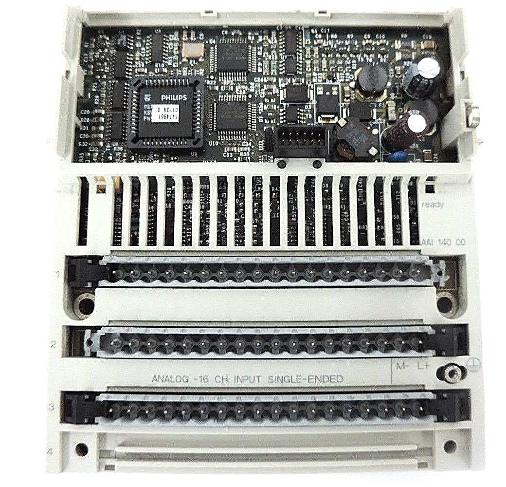 Used SCHNEIDER ELECTRIC 170AAI14000 ANALOG INPUT MODULE 16 CH. SINGLE PV:01, RL:04