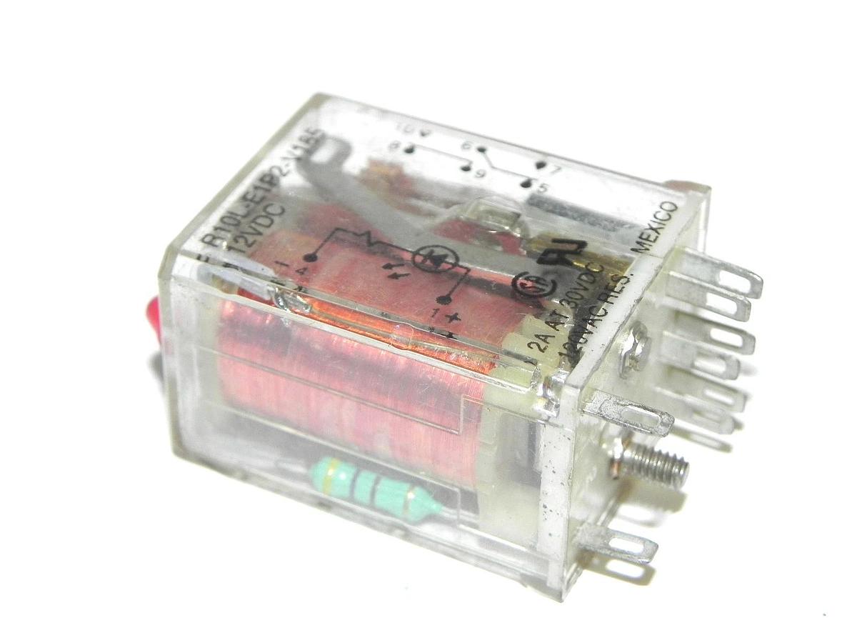 Used POTTER & BRUMFIELD R10L-E1P2-V185 RELAY 12VDC 120VAC