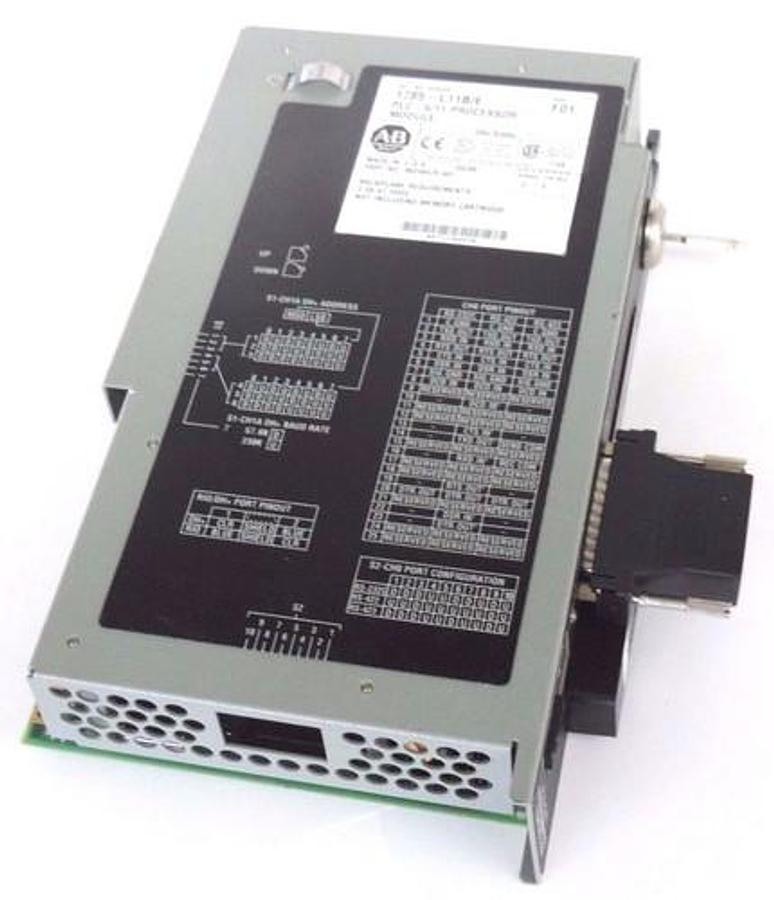 Used ALLEN BRADLEY 1785-L11B/E PROCESSOR MODULE 1785L11BE SER. E F/W REV. D