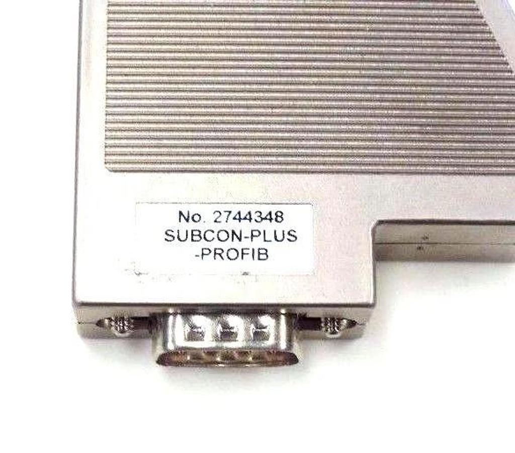 Used PHOENIX CONTACT 2744348 CONNECTOR SUBCON-PLUS-PROFIB