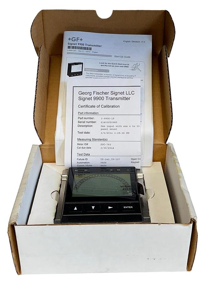 Used NEW +GF+ SIGNET 159 001 695 / 3-9900-1P 9900 SERIES SmartPro TRANSMITTER PANEL