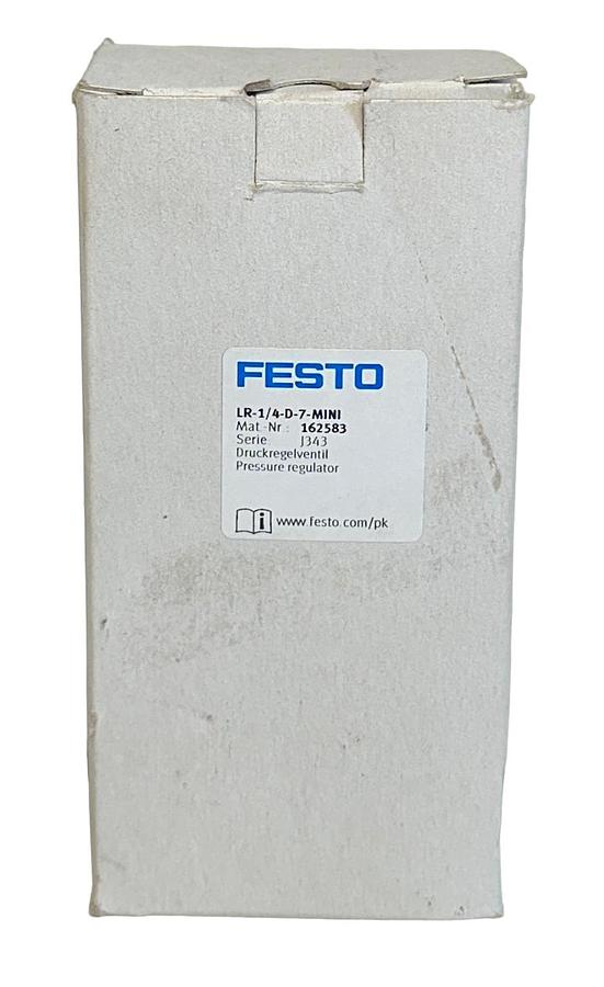Used NEW FESTO LR-1/4-D-7-MINI / 162583 PRESSURE REGULATOR 7BAR 105PSI 0.7MPa NSMP