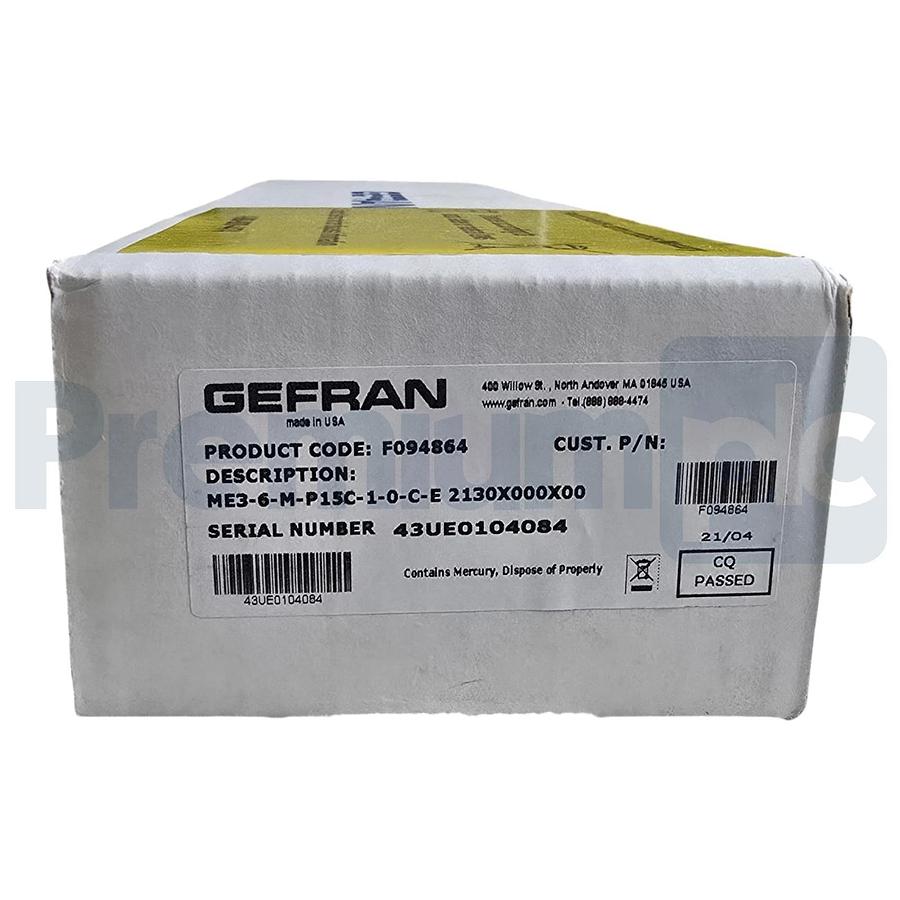 Gefran F094864 | ME3-6-M-P15C-1-0-C-E 2130X000X00 Melt Pressure Transmitter NSMP