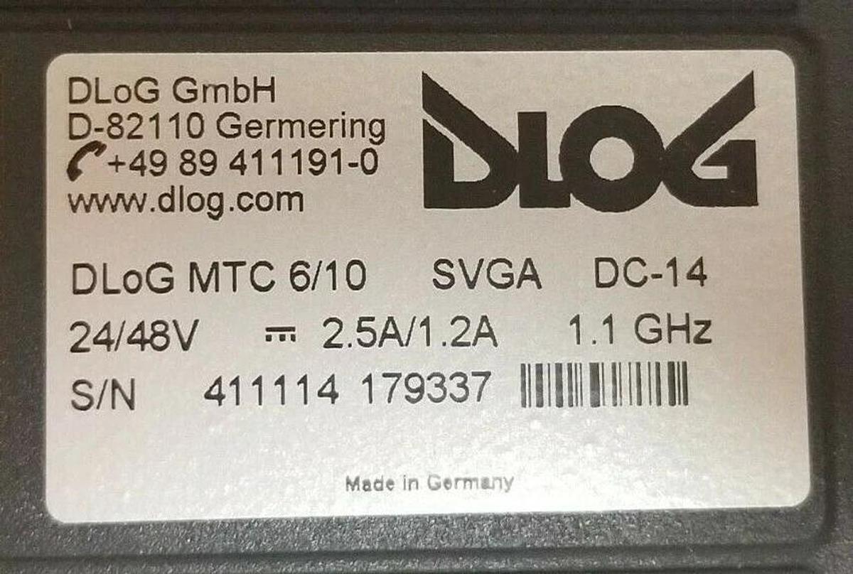 Used ADVANTECH DLOG MTC 6/10 (EOL) IN VEHICLE TERMINAL 24/48V 2.5A/1.2A 1.1GHZ MTC610