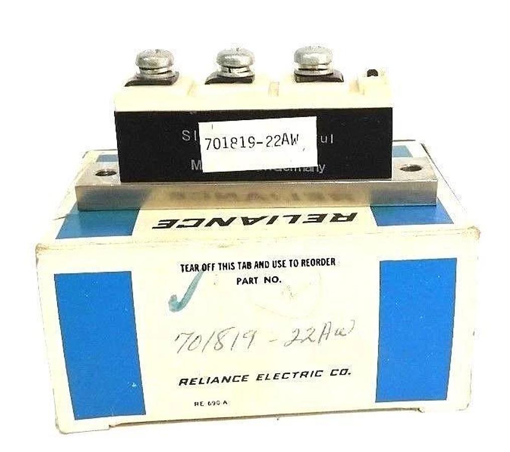 Used NIB RELIANCE ELECTRIC 701819-22AW RECTIFIER VVI INVERTER 3PHASE