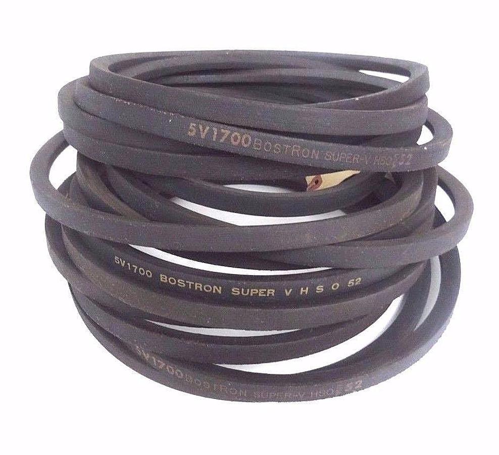 Used LOT OF 3 NEW BOSTRON 5V1700 SUPER-V HSO V-BELTS