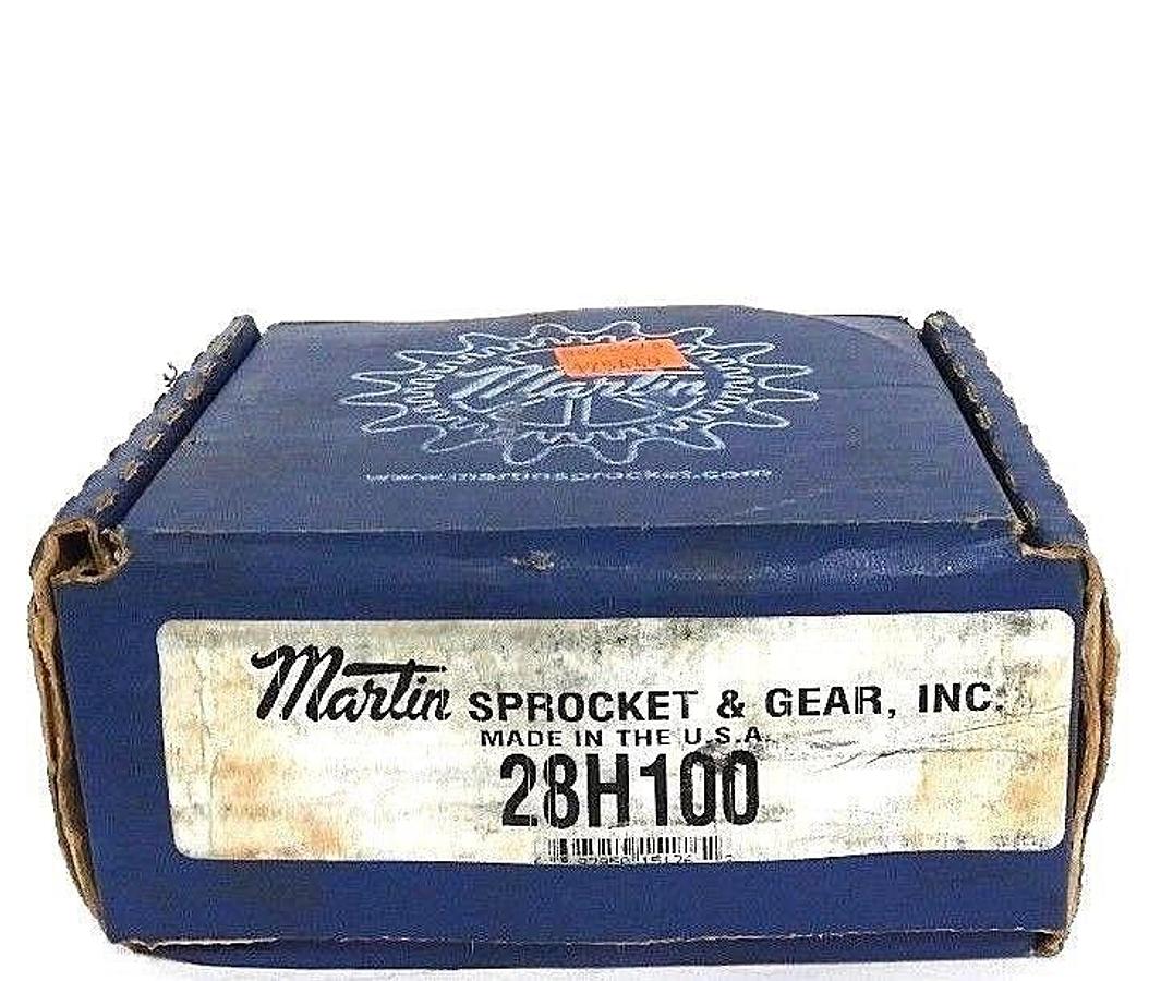 Used NIB MARTIN 28H100 PULLEY 28TEETH 3/4IN BORE 1IN WIDTH 1/2IN PITCH