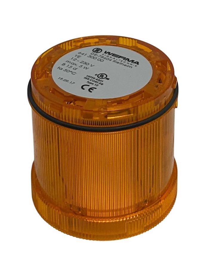 WERMA 641 300 00 / 64130000 PERMANENT LIGHT ELEMENT ORANGE 12-230V 5W NSNP