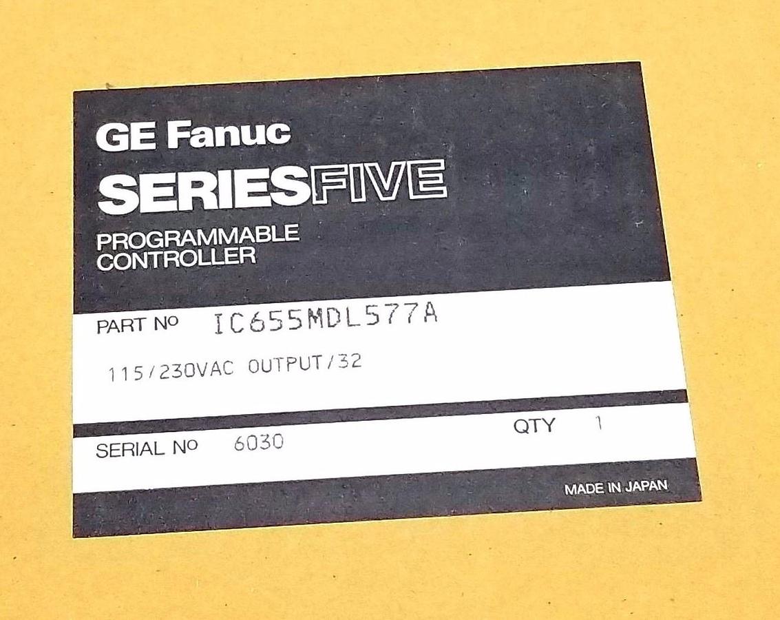 NIB GE FANUC IC655MDL577A SER. FIVE 32PT OUTPUT MODULE 115/230VAC IC655MDL577