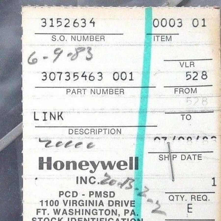 LOT OF 2 NEW HONEYWELL 30735463 002 LINK CONNECTORS 30735463002