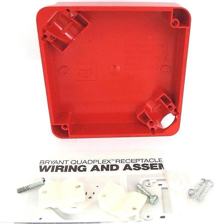 Used LOT OF 3 NEW BRYANT 4SQBXFR PORTABLE BOX 4" SQUARE FEED-THRU
