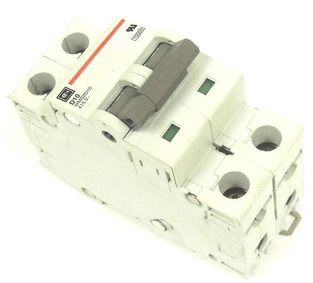 Used CUTLER-HAMMER WMS2D10 CIRCUIT BREAKER D10, 10AMP 2POLE