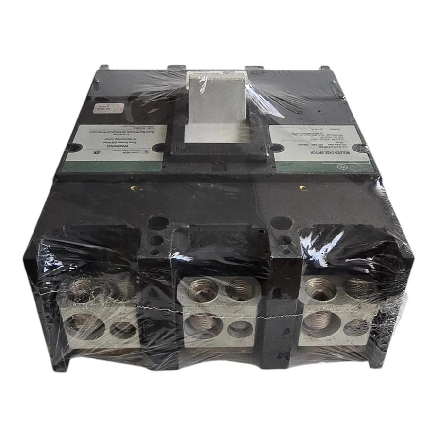 GE TJJ436Y400 400A 600V 3-Pole J600 Line Molded Case Circuit Breaker Switch NSNP
