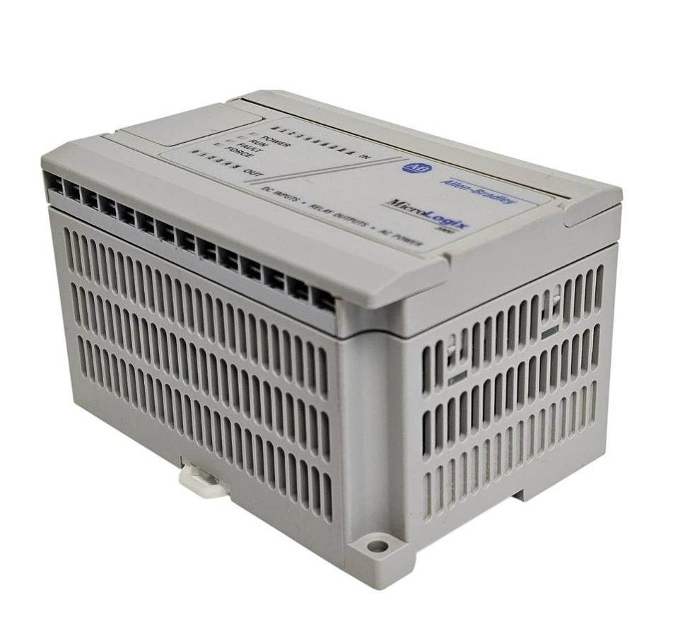 Used ALLEN BRADLEY 1761-L16BWA SER. E FRN: 1.0 MICROLOGIX 1000 CONTROLLER 1761L16BWA