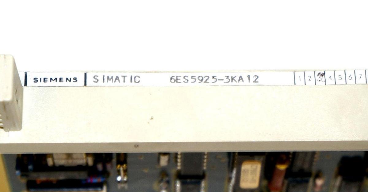 Used SIEMENS 6ES5925-3KA12 SIMATIC S5 CPU MODULE 925, 1K VERSION, 6ES59253KA12