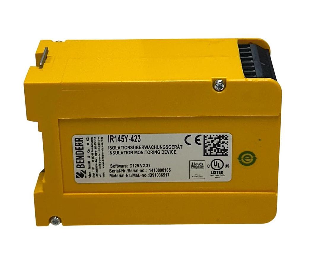 BENDER IR145Y-423 / B91036517 INSULATION MONITORING ISOMETER D129 V2.32 NSMP