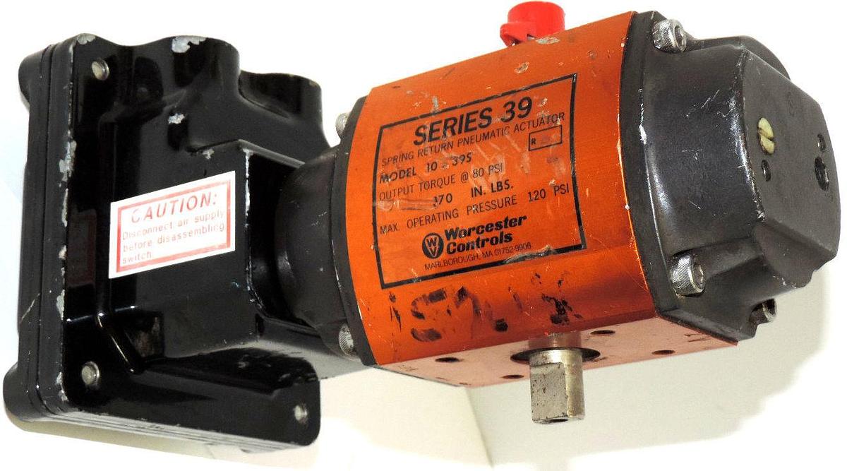 Used WORCESTER CONTROLS 10 39S PNEUMATIC ACTUATOR WITH 20E LK39S NW
