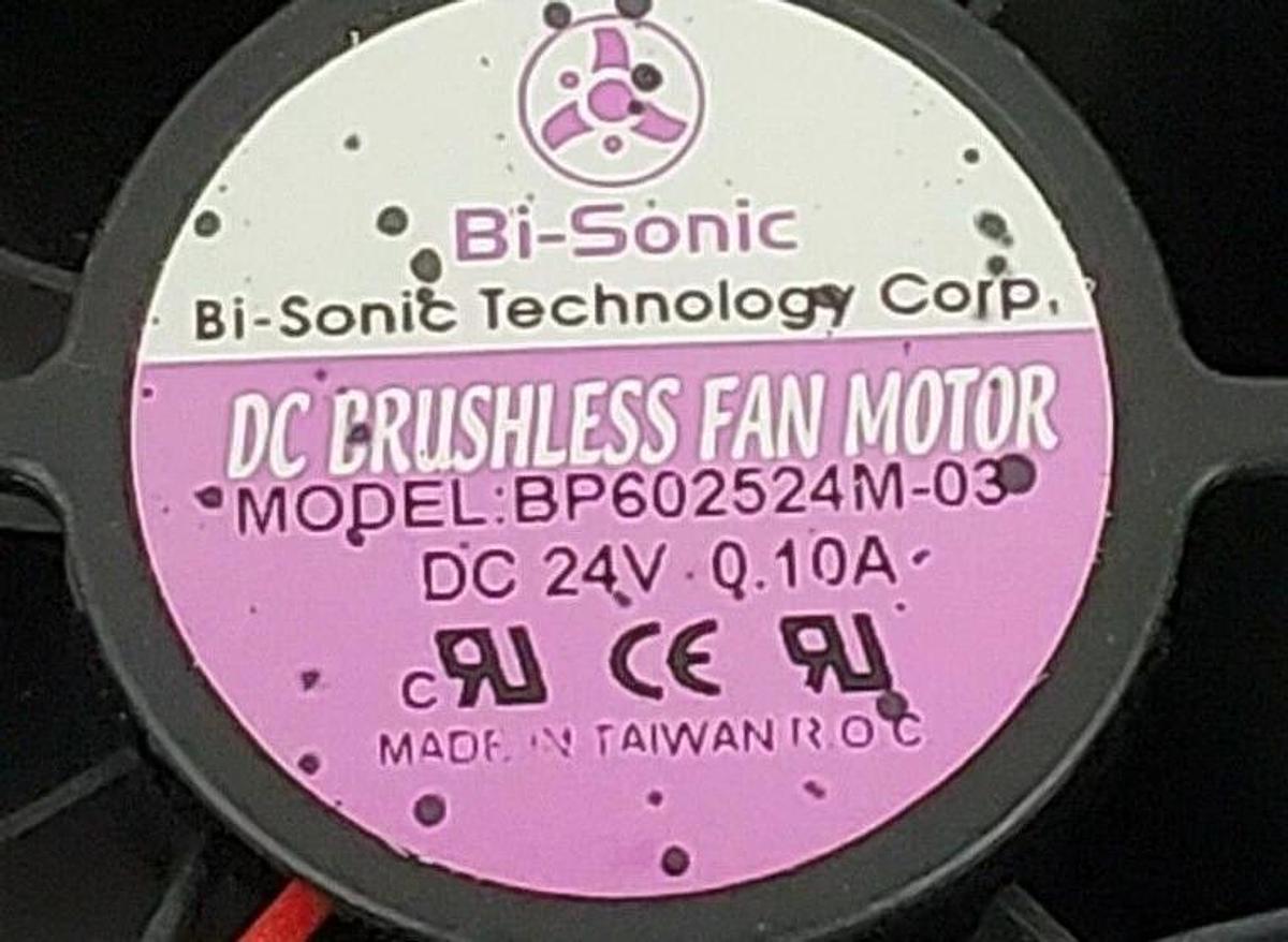 Used LOT OF 7 BI-SONIC TECHNOLOGY BP602524M-03 DC BRUSHLESS FAN MOTORS