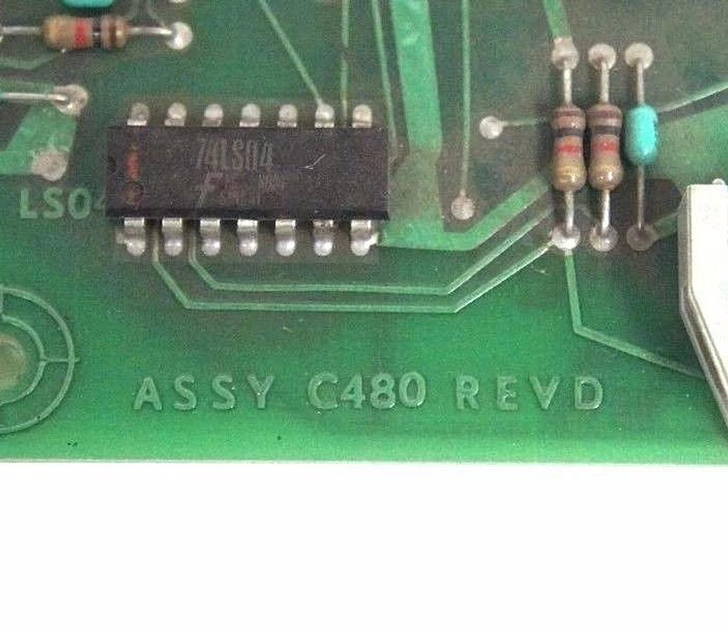 Used GOULD MODICON ASSY C480 REV. D DM8820A BOARD CPU CARD