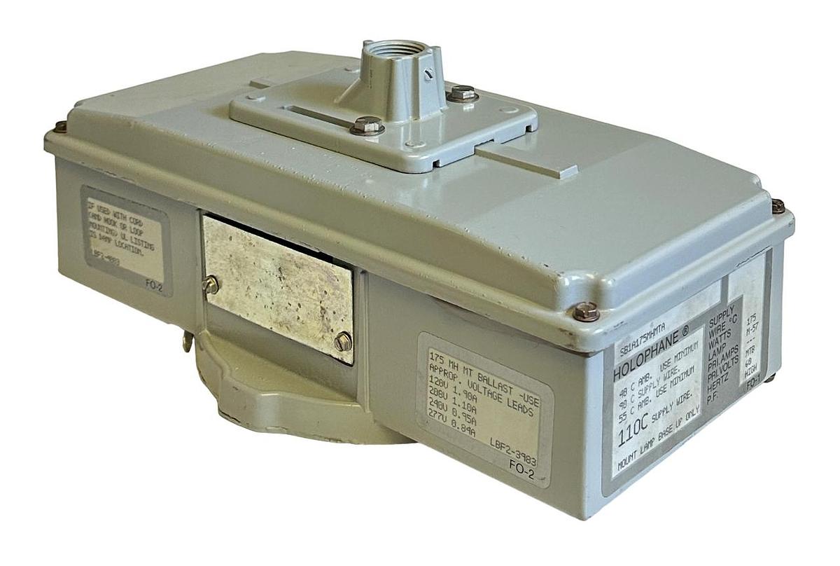 Used NEW HOLOPHANE SB1A175MHMTA LAMP BASE BALLAST 175MH 120-177V NSNP