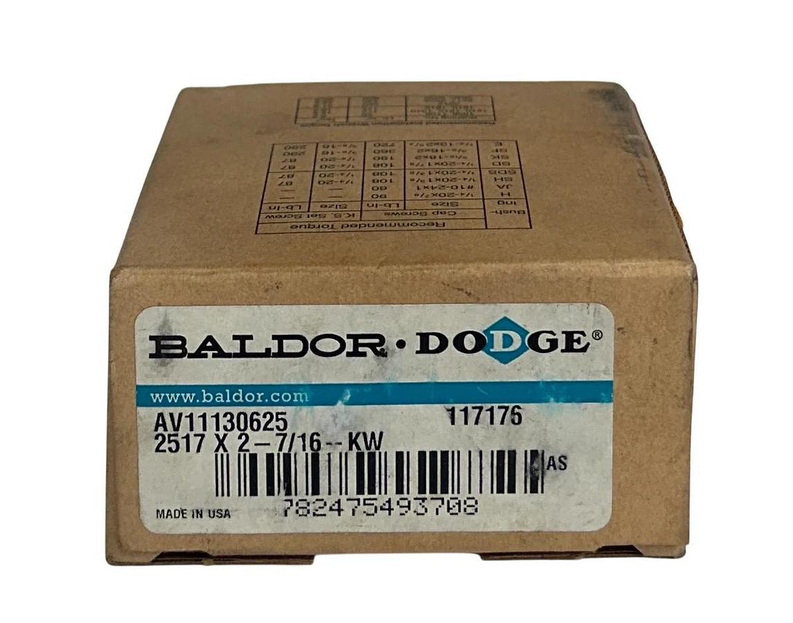 BALDOR DODGE 2517X2-7/16-KW / 117176 TAPER-LOCK BUSHING 2-7/16'' BORE NSMP