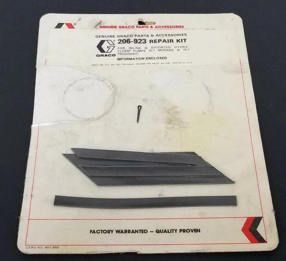 NEW GRACO 206-923 REPAIR KIT 206923 (INCOMPLETE)