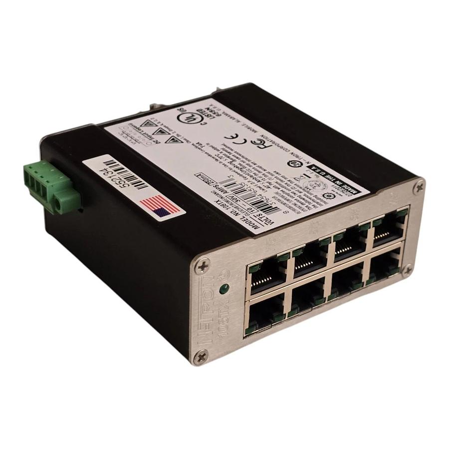 Red Lion N-Tron 108TX Industrial Ethernet Switch 8-Port 10/100BaseTX DIN Rail 837654651353