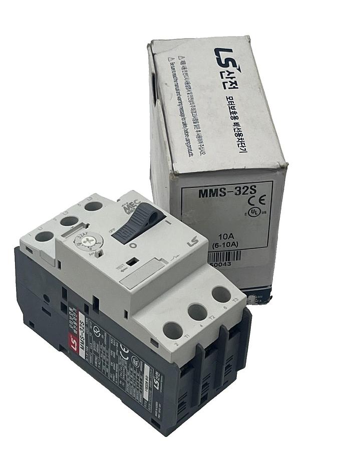 Used LS Electric MMS-32S-10A Manual Motor Starter Protector 6A to 10A 3-Pole NSMP