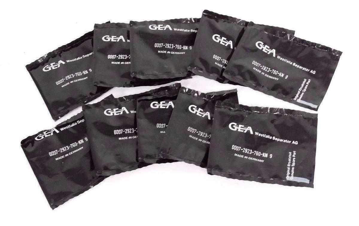 Used LOT OF 10 NEW GEA WESTFALIA SEPERATOR AG 0007-2923-760-KN 9 GASKET KITS