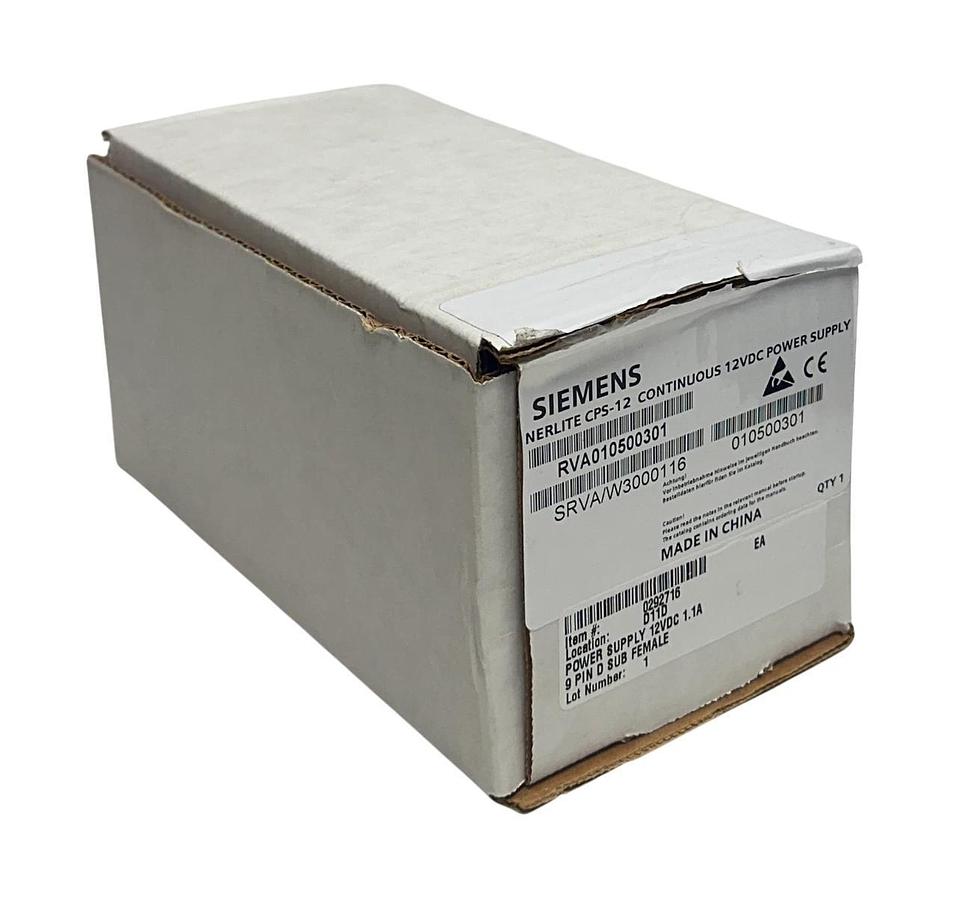 SIEMENS RVA010500301 / CPS-12 NERLITE CONTINUOUS 12VDC POWER SUPPLY 1.1A NSMP