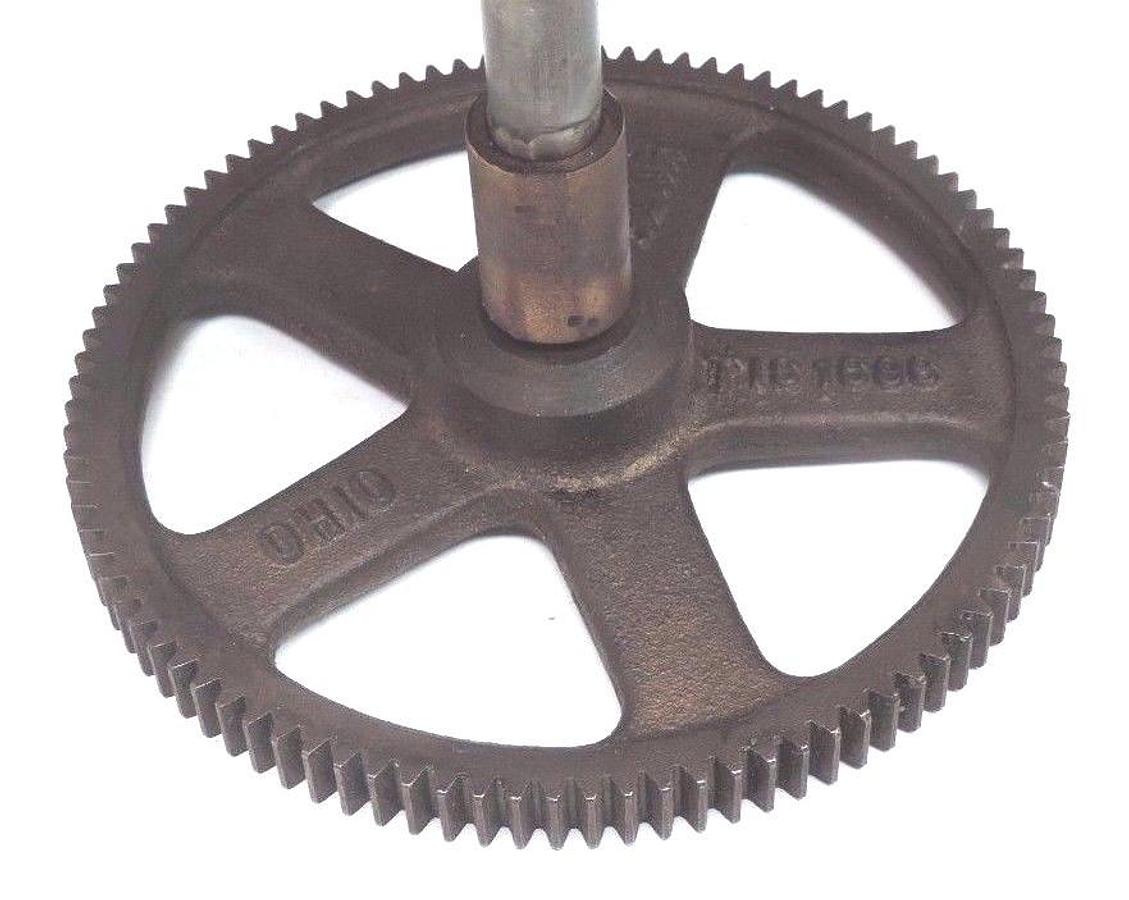 Used OHIO GEAR TIS-1696 SPUR GEAR 96 TEETH, 6.125" O.D. 5/8" BORE WITH ROLLER TIS1696