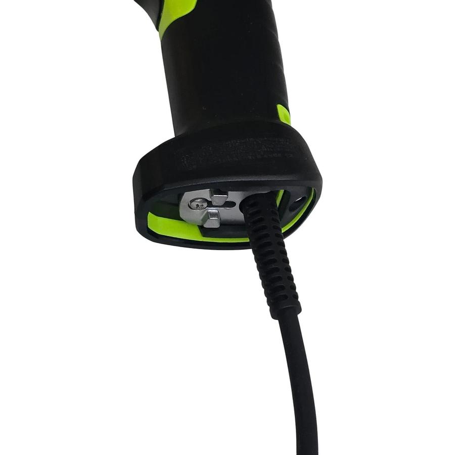 Used ZEBRA DS3608-SR Ultra-Rugged Corded 1D/2D Barcode Scanner W/Coiled RS232 Cable