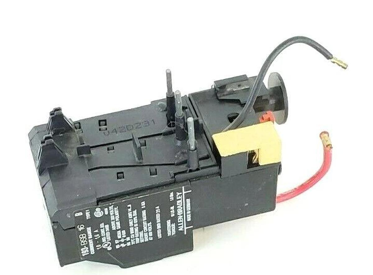 Used ALLEN BRADLEY 193-BSB16 OVERLOAD RELAY SER. B 1.0-1.6A