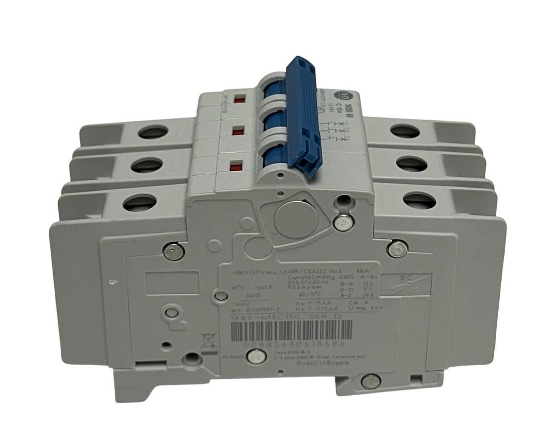 ALLEN BRADLEY 1489-M3C150 /D CIRCUIT BREAKER 1489-M SERIES 3-POLE 15A NSMP