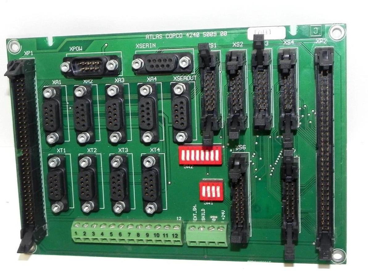 Used ATLAS COPCO 4240-5009-00 WIRING BOARD 4240500900