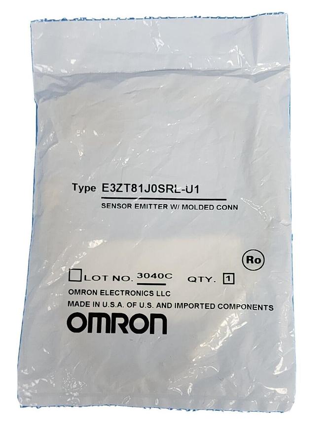 Used NEW OMRON E3ZT81J0SRL-U1 SENSOR EMITTER W/ MOLDED CONN