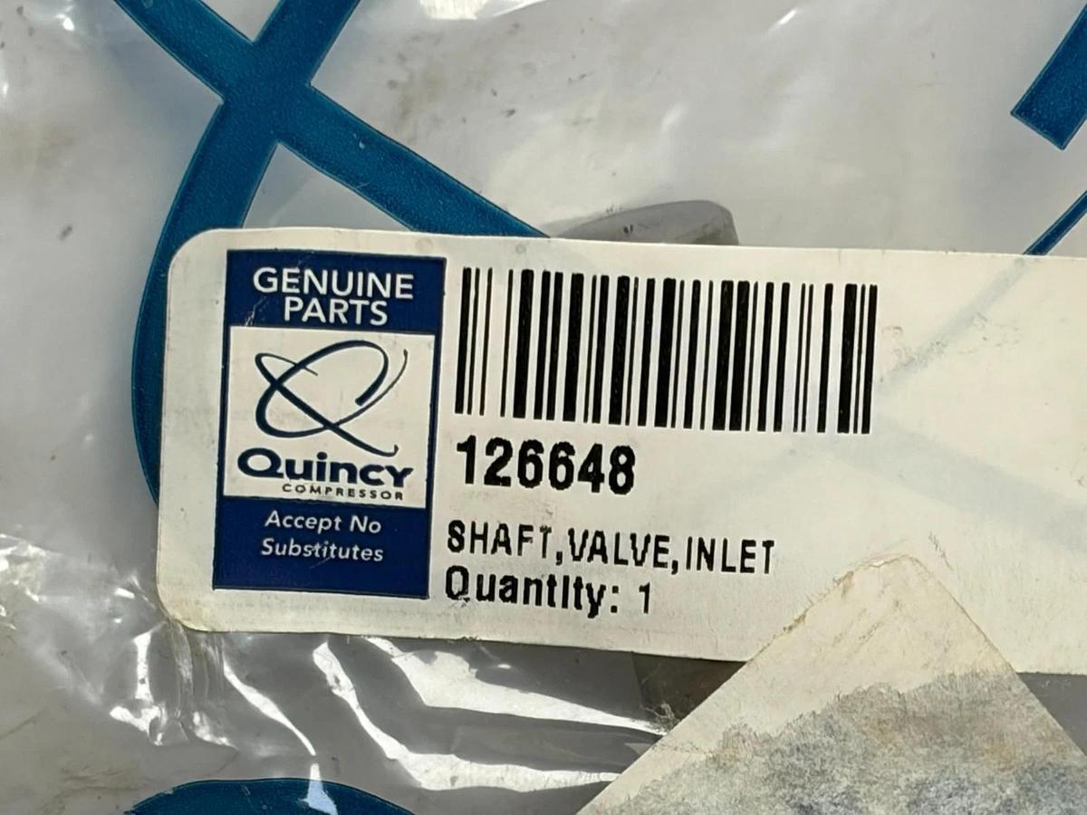 Quincy Compressor 126648 Inlet Valve Shaft Stem 3/4"D 6-1/4"L New Surplus