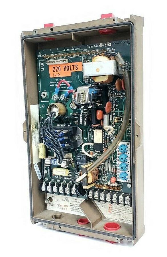 Used REPAIRED GE 6VFW2100A3 STATOTROL II DRIVE 6VFWC2100A3 193X643ADG222 (INCOMPLETE)