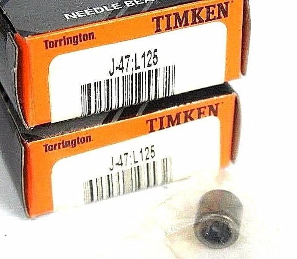 Used LOT OF 2 NIB TIMKEN J-47:L125 NEEDLE BEARINGS J-47 L125
