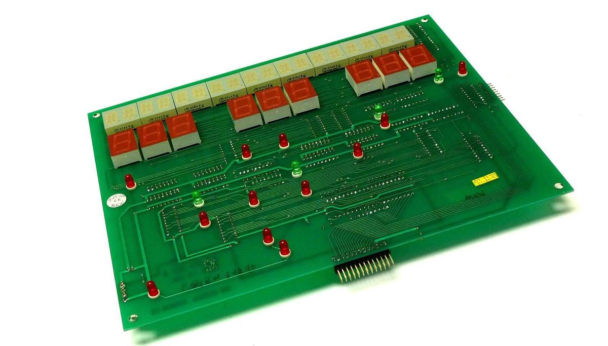 Used UNIVERSAL DYNAMICS PCB-031 REV. B CONTROL / DISPLAY CARD BOARD PCB031