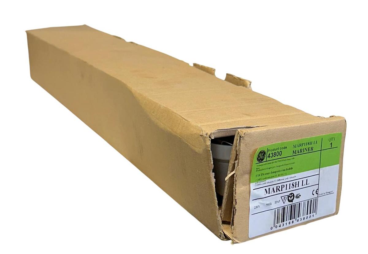 Used GE MARP118H LL HPF / 43800 MARINER LIGHT FIXTURE RIF ASATO 1X18W 230V 50Hz NSMP