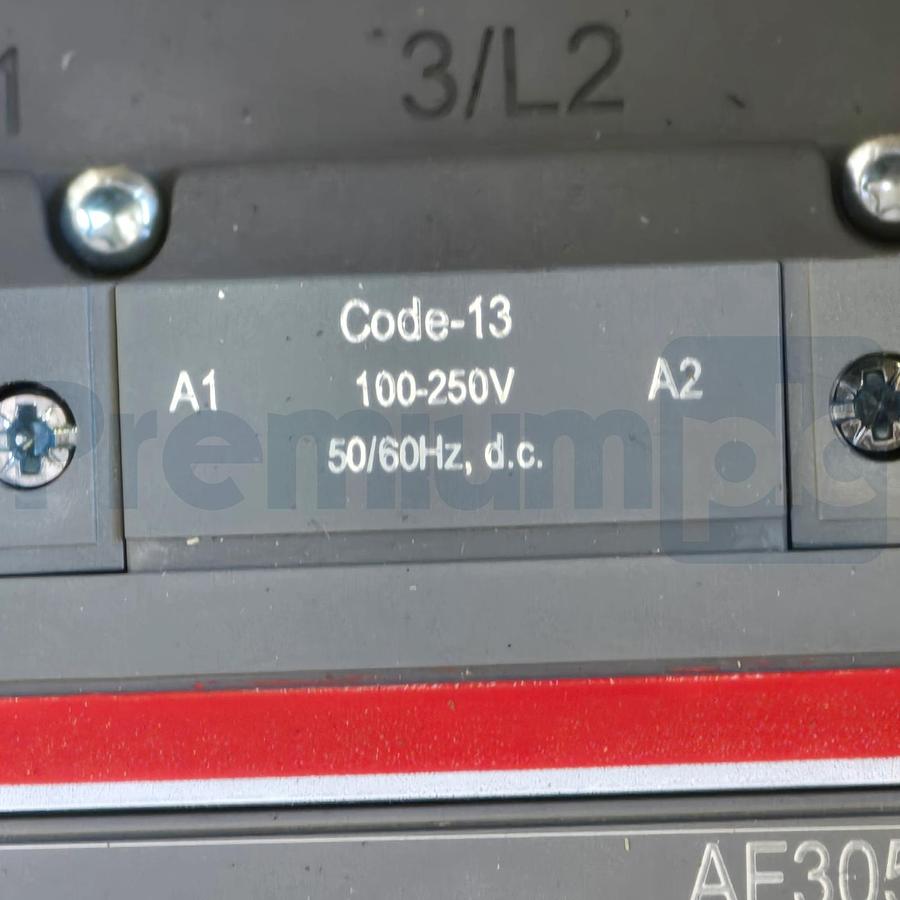 Used ABB Tmax XT5N 400 Ekip Dip LS/I Breaker w/ AF305-30 Contactor 400A 100-250V +Acc