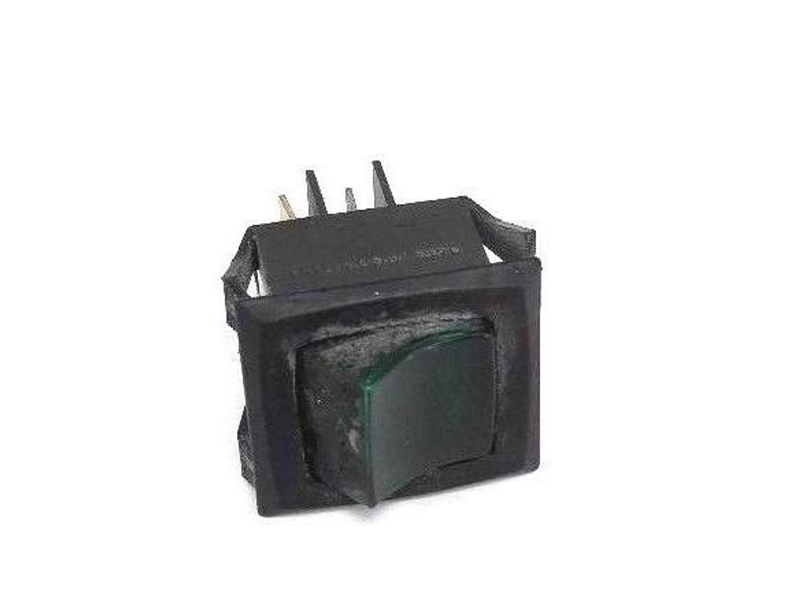 Used CARLINGSWITCH GREEN TOGGLE SWITCH 15/20A, 250/125VAC, 250LAMP, 0040