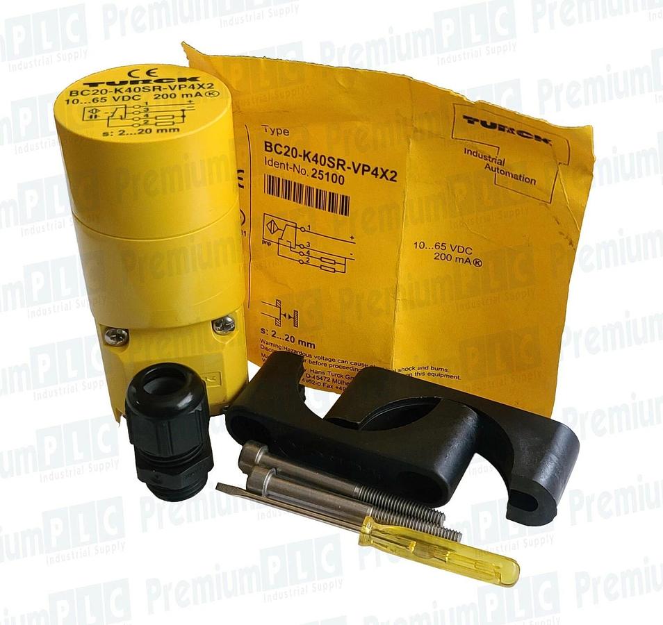 Used NEW TURCK BC20-K40SR-VP4X2-B1141 / BC20K40SRVP4X2B1141 PROXIMITY SENSOR 25100