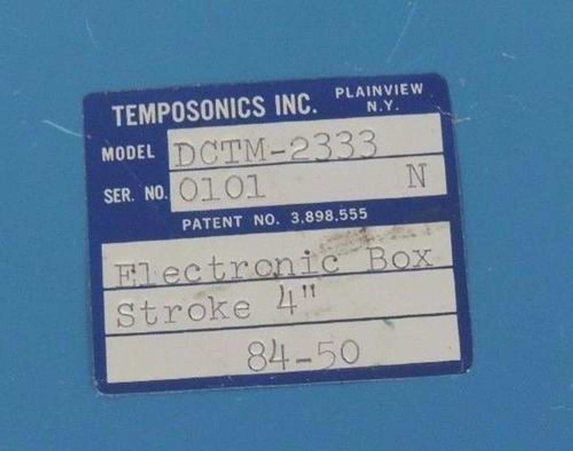 Used MTS TEMPOSONICS DCTM-2333 ELECTRONIC BOX 4" STROKE DCTM2333