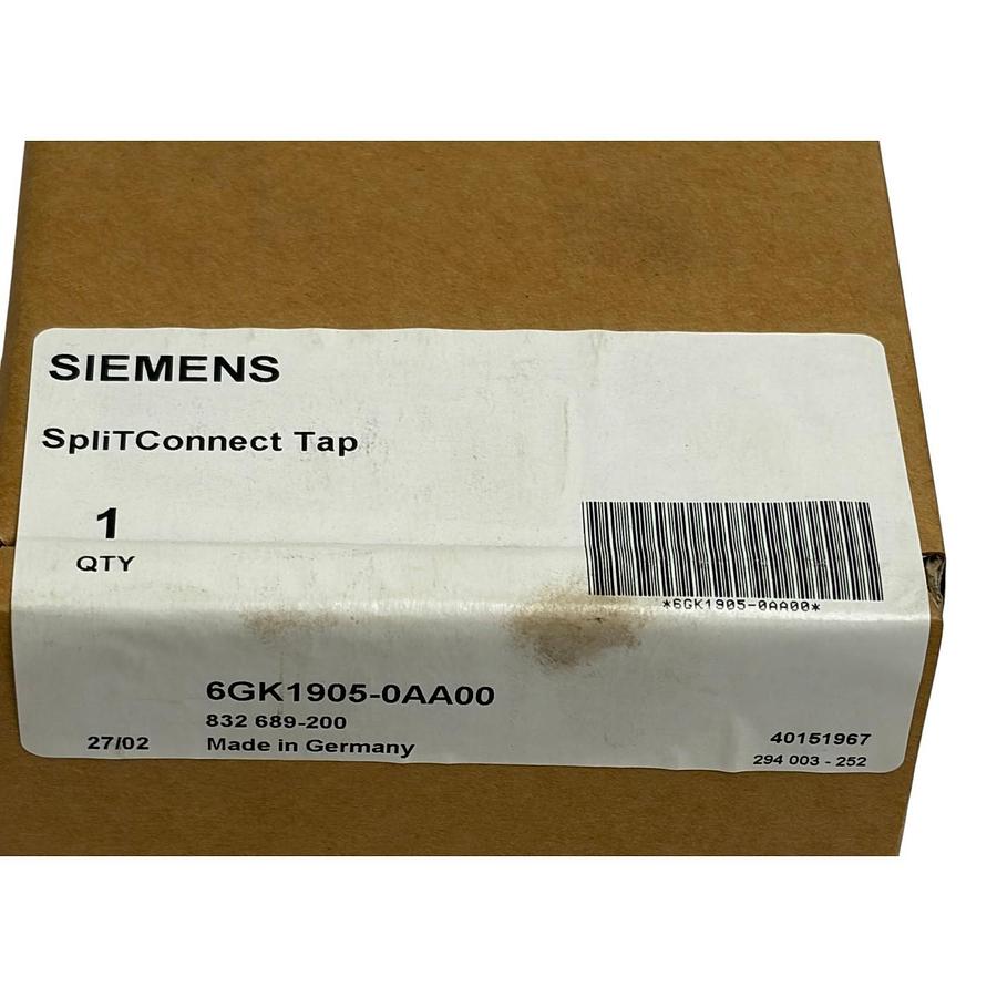 Siemens SpliTConnect Tap 6GK1905-0AA00 Profibus PA New Surplus Sealed